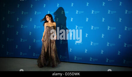 British actress Anna Friel poses at a photocall for the movie 'The Look of Love' during the 63rd annual Berlin International Film Festival, in Berlin, Germany, 10 February 2013. The movie is presented in the section Berlinale Special at the Berlinale. Photo: Hannibal Hanschke/dpa Stock Photo