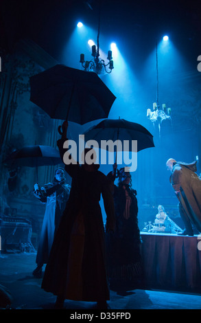 The play Great Expectations adapted from a Charles Dickens novel opens at the Vaudeville Theatre in London Stock Photo