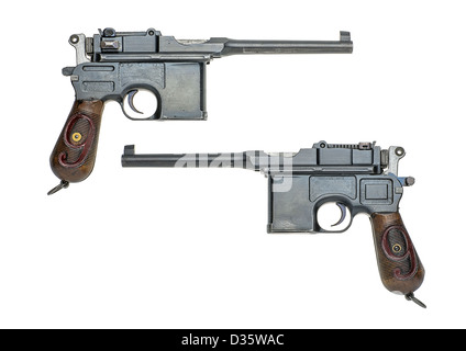 german pistol model 1896/1912 (Mauser) Stock Photo