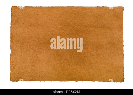 brown daphnepaper with leathery texture Stock Photo
