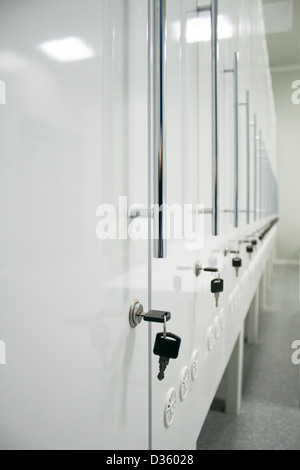 Locker Room Key Gray locker with key for safety in public facility Stock Photo - Alamy