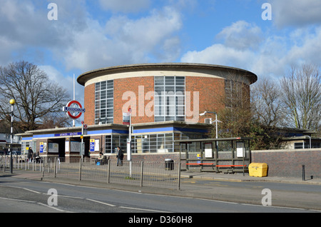 Arnos Grove Underground Station, London, UK Stock Photo