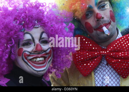 10 Feb 2013 Carnival Procession on Via Nazionale Street in Rome Italy Stock Photo