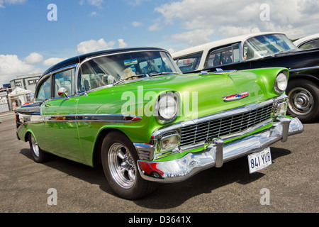 1956 Green Chevrolet Bel Air Stock Photo