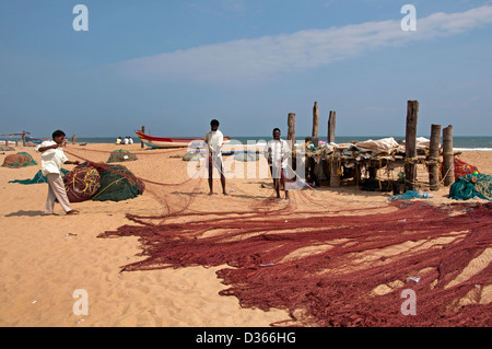 Fishing Port Village Chennai ( Madras ) India Tamil Nadu Stock Photo