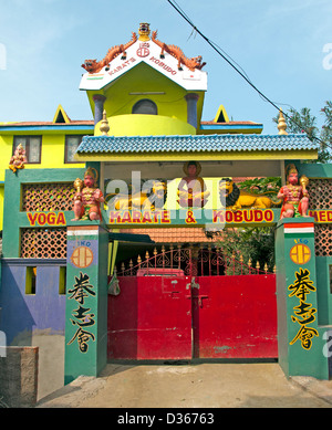 Chennai ( Madras ) Fishing Village India Tamil Nadu ( Yoga Karate Kobudo School ) Stock Photo