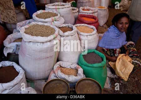 The Saturday Market, Bahir Dar, Ethiopia Stock Photo