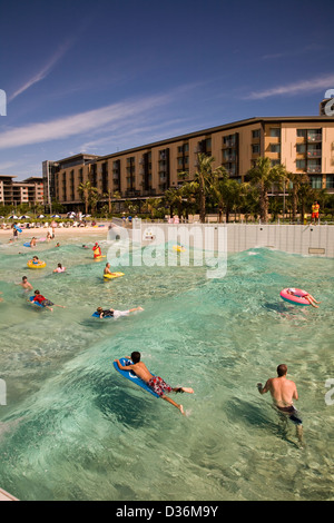 The Wave Lagoon and Medina Grand Darwin Waterfront Hotel, Darwin, NT, Australia Stock Photo