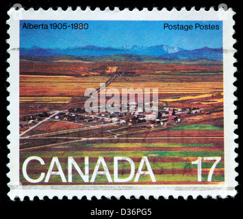 Alberta, postage stamp, Canada, 1980 Stock Photo
