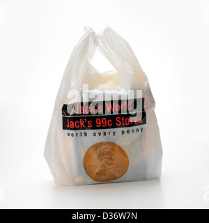 plastic shopping bag Stock Photo