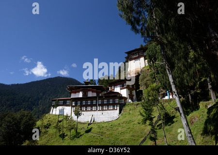 Cheri Goemba (monastery),or Chagri dorjidhen,high up in the himalayan mountains not far from Thimpu.,36MPX,HI-RES Stock Photo