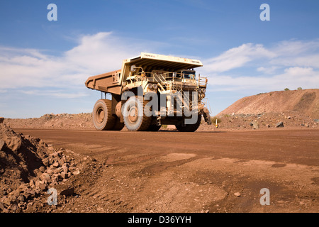 Mining vehicle, Rio Tinto's Argyle Diamond mine, south of Kununnura, East Kimberley region, Western Australia. Stock Photo