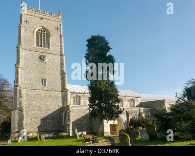 The twelfth century Church of Saint Michael in Framlingham, Suffolk, UK Stock Photo