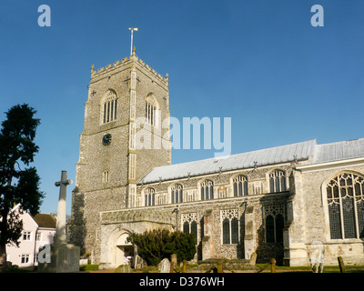 The twelfth century Church of Saint Michael in Framlingham, Suffolk, UK Stock Photo