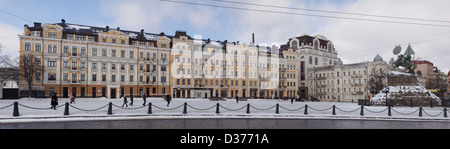 Historic monument to Hetman Bogdan Khmelnitsky on Sofia square in Kiev, Ukraine Stock Photo