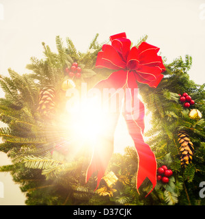 Wreath with glow Stock Photo