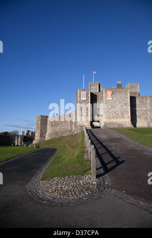 View of Dover Castle on Dover Kent UK Stock Photo