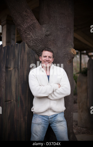 Tallest habitable tree house in the United Kingdom Stock Photo