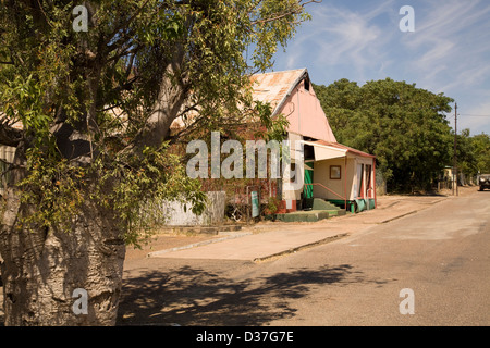 Building and street scene, Wyndham, East Kimberley region, Western Australia. Stock Photo