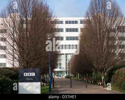 BBC Media Village at 201 Wood Lane, White City, London Stock Photo