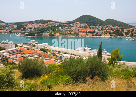 bridge in the coastal town of Dubrovnik in Croatia  Stock Photo