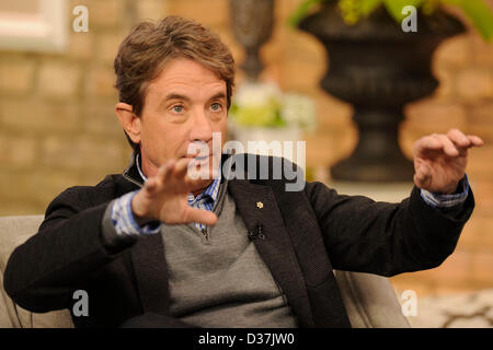 February 12, 2013. Toronto, Canada. EMMY and Tony Award-winning Canadian icon and funny man Martin Short appears on CTV's The Marilyn Denis Show for an interview. (DCP/N8N/ALAMY LIVE NEWS) Stock Photo