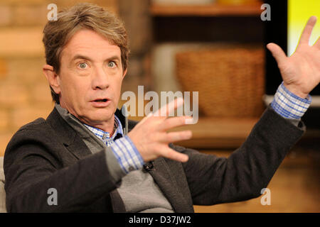 February 12, 2013. Toronto, Canada. EMMY and Tony Award-winning Canadian icon and funny man Martin Short appears on CTV's The Marilyn Denis Show for an interview. (DCP/N8N/ALAMY LIVE NEWS) Stock Photo