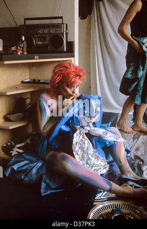 Singer Nina Hagen who was denaturalised by the GDR in 1976 pictured in July 1980 in New York. Stock Photo