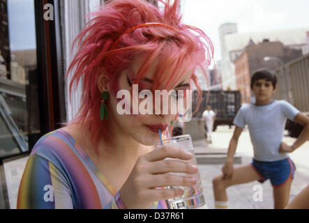 Singer Nina Hagen who was denaturalised by the GDR in 1976 pictured in July 1980 in New York. Stock Photo