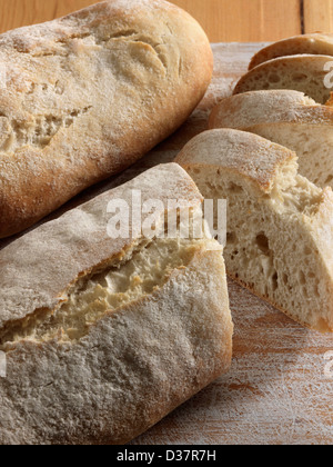 Ciabatta sliced Stock Photo