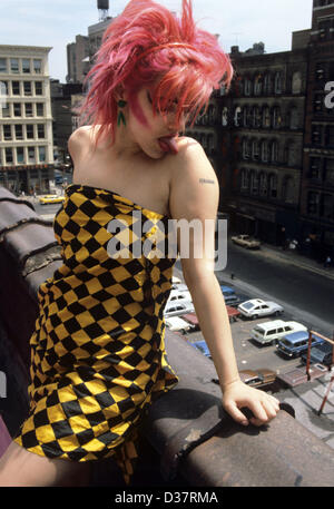 Singer Nina Hagen who was denaturalised by the GDR in 1976 pictured in July 1980 in New York. Stock Photo