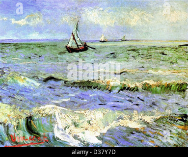 The Sea at Les Saintes - Vincent Van Gogh - Paint by Numbers