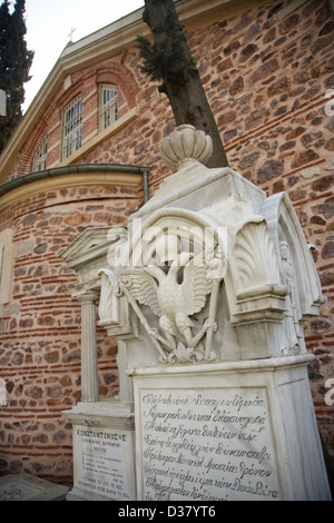 Sepulchre of the Ecumenical Patriarch Kyrillos VII, Heybeliada, Turkey Stock Photo