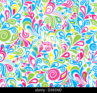 Decorative colourful musical background Stock Photo