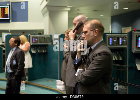 London, United Kingdom, brokers in the London Metal Exchange Stock Photo