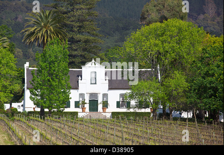 Buitenverwachting, a Cape Dutch manor house in the Constantia Valley, South Africa, dates back to 1773. Stock Photo