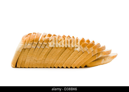 Loaf of sliced white bread. Stock Photo