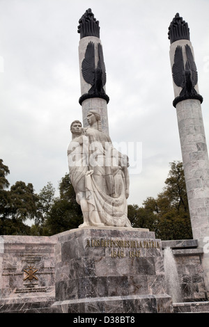 Heroic Cadets Memorial in Chapultepec Park - Mexico City DF Stock Photo