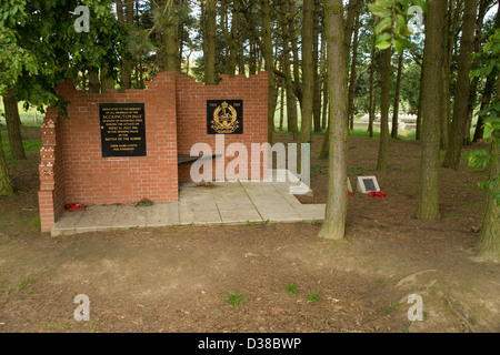 Accrington Pals Memorial in Sheffield Memorial Park on the Somme rembering the Fiirst World War battle of 1 July 1916 Stock Photo