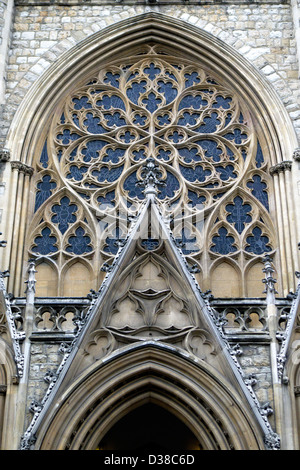 The front of Farm Street church London Stock Photo