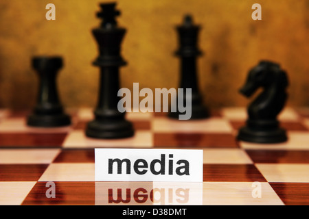 Media text Stock Photo