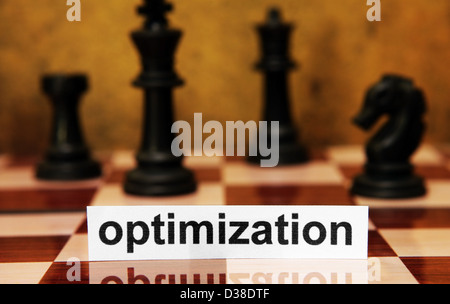 Optimization text Stock Photo