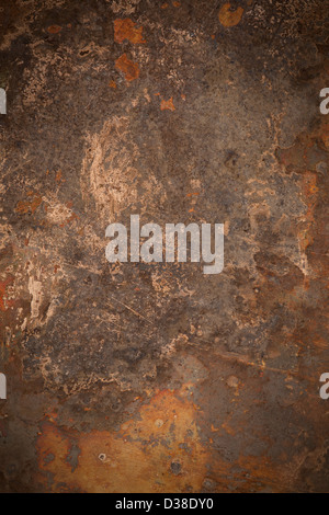 Bronze Rough Rusted Texture Metallic bronze textured background with pattern of round cells in line ...