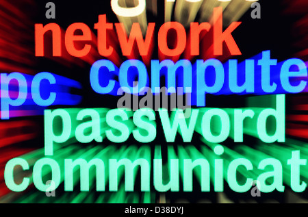 Web word cloud Stock Photo
