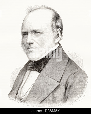 Charles Lyell (1797-1875). British lawyer and geologist. Engraving ...