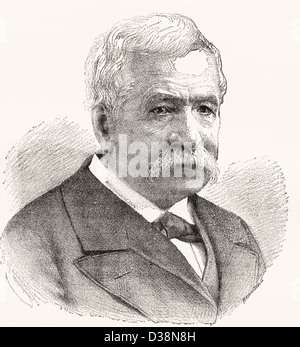 Ferdinand Marie, Vicomte de Lesseps, 1805 –1894. French developer of the Suez Canal. Stock Photo