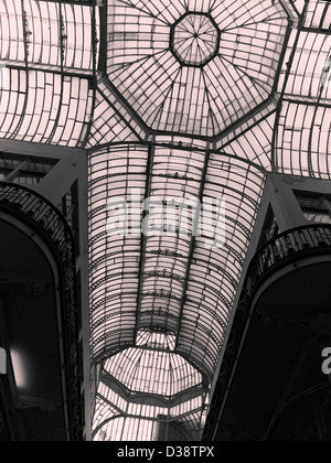 Roof detail of Barton Arcade in Manchester UK Stock Photo