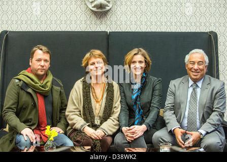 Portuguese Press Conference about the film 'Night Train to Lisbon'. Stock Photo