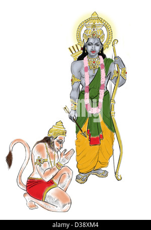 Lord Hanuman Drawing by Durgesh Dhote - Pixels