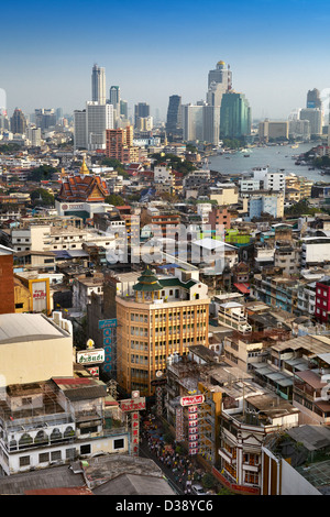 Bangkok cityscape, Chinatown, Bangkok, Thailand Stock Photo